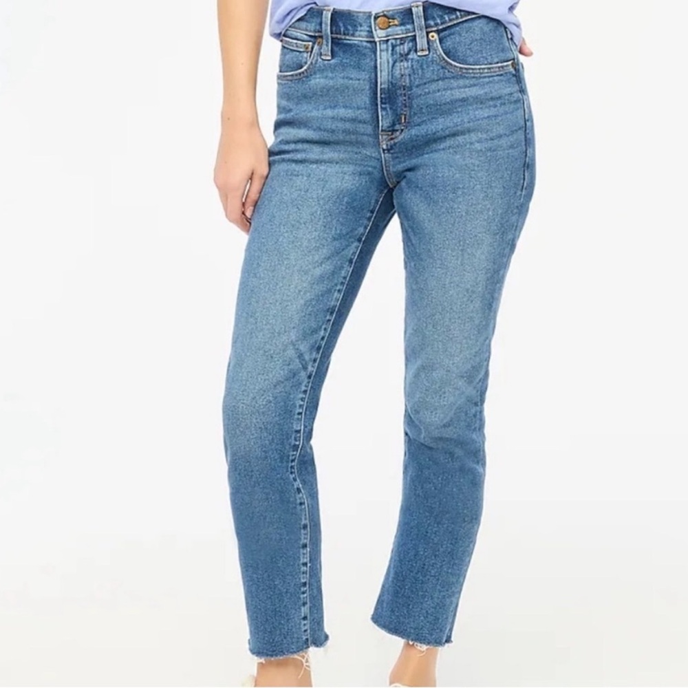 J. Crew Women's Straight Leg Blue Jeans